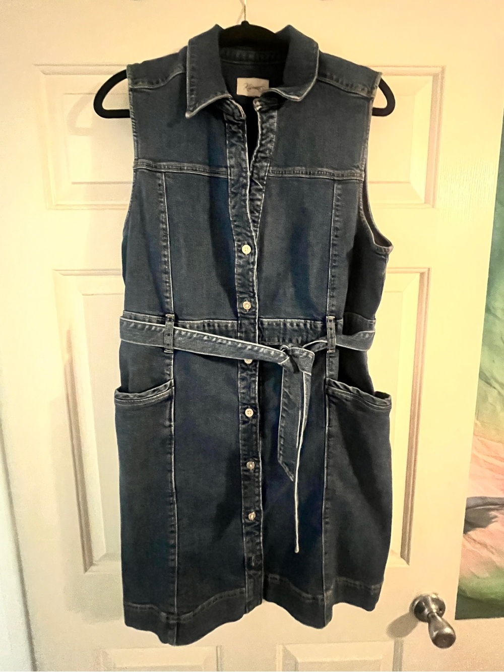Kismet Sleeveless Denim Midi Dress - Blue